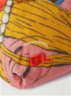 ERL - Logo-Embroidered Padded Printed Cotton Messenger Bag