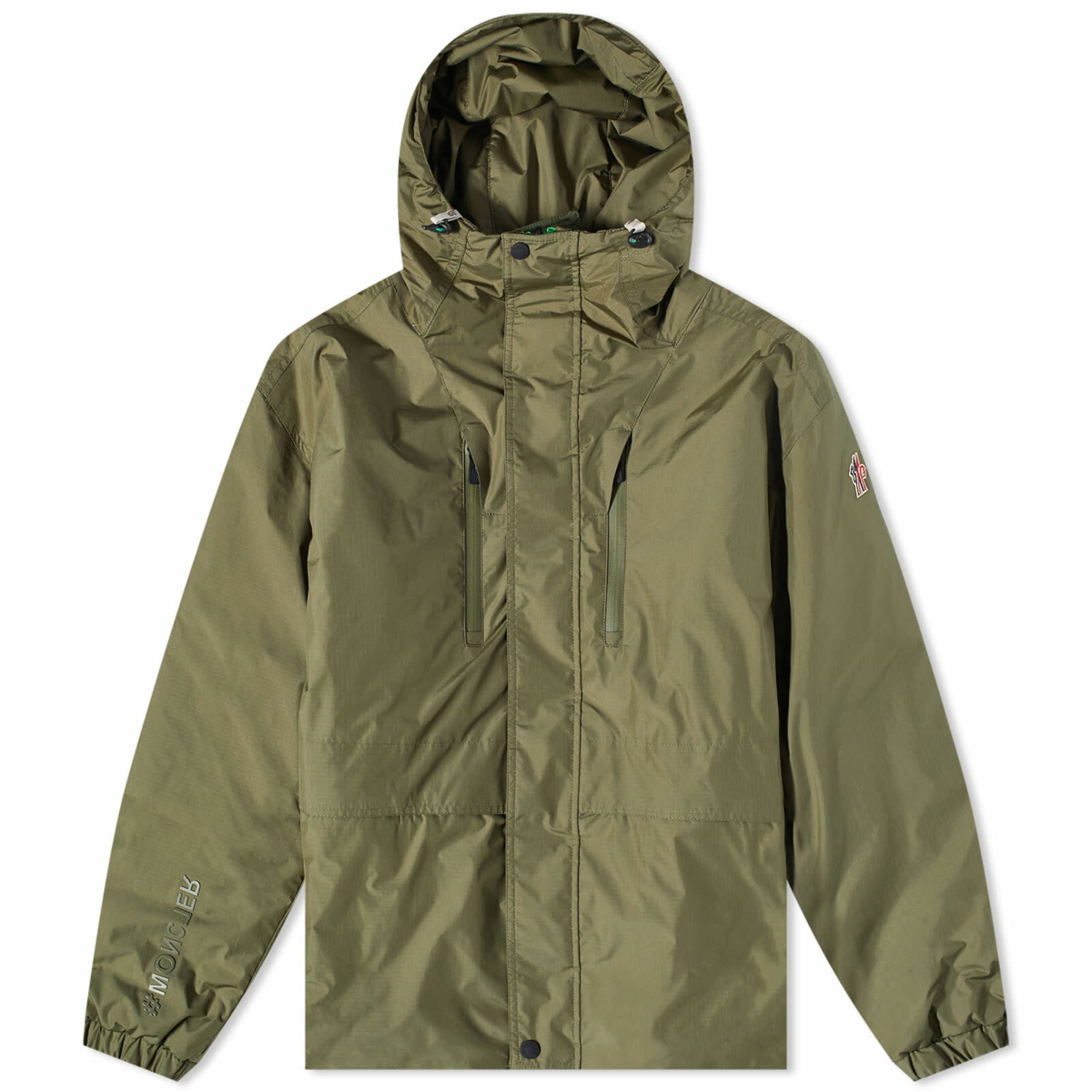 Moncler Grenoble Men's Leuk Ripstop Jacket in Green Moncler Grenoble