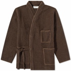 Universal Works Men's Blanket Stitch Kyoto Work Jacket in Brown