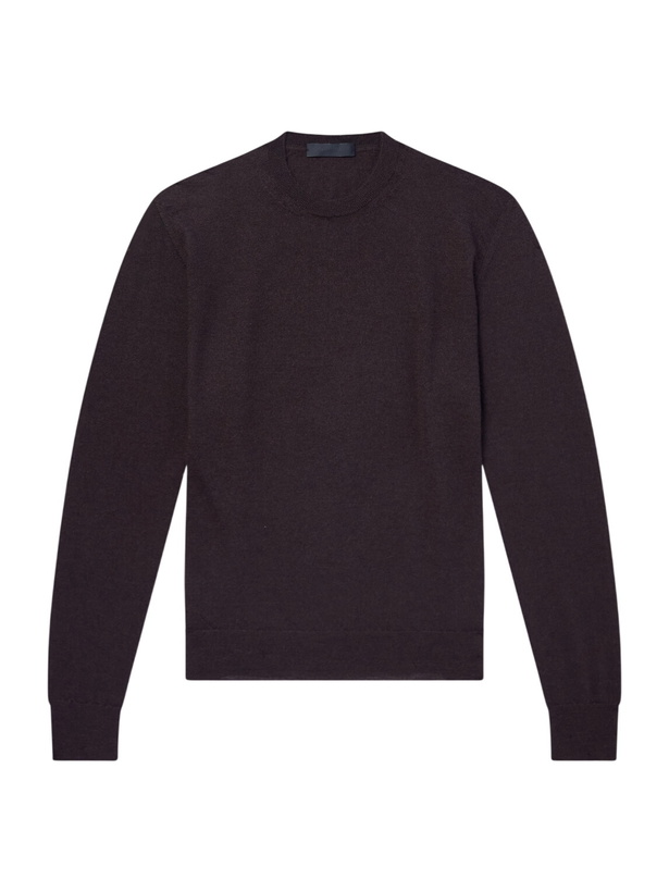Photo: Saman Amel - Cashmere and Silk-Blend Sweater - Brown