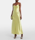 Galvan Cropped slip dress