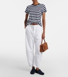 Polo Ralph Lauren Logo striped cotton jersey T-shirt