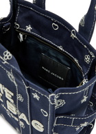 Marc Jacobs The Tote Small Printed Canvas Tote - Navy - One Size