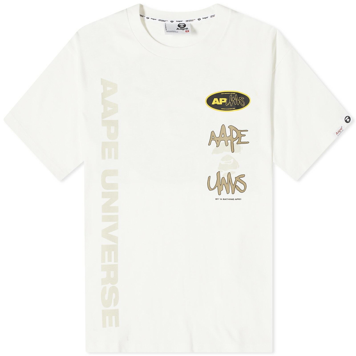 Men's AAPE Dope TShirt in Ivory