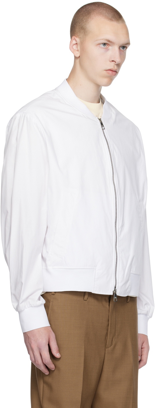 Neil Barrett White Bomber Shirt