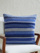 The Elder Statesman - Striped Knitted Cashmere Pillow