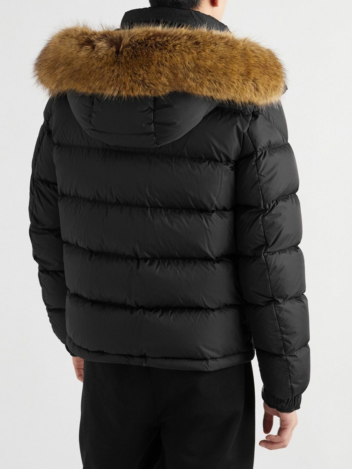 Moncler - Mayaf Faux Fur-Trimmed Quilted Shell Down Jacket - Black