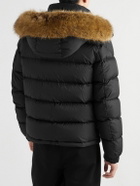 Moncler - Mayaf Faux Fur-Trimmed Quilted Shell Down Jacket - Black