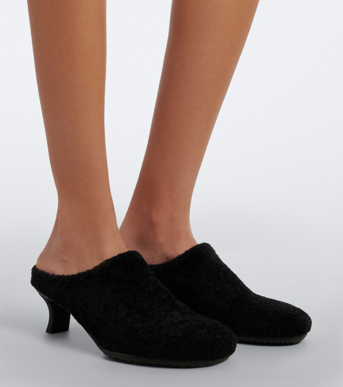Loewe Dive shearling mules