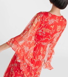 Etro Floral silk gown