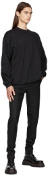 N.Hoolywood Black Under Summit Wear Fleece Sweatshirt