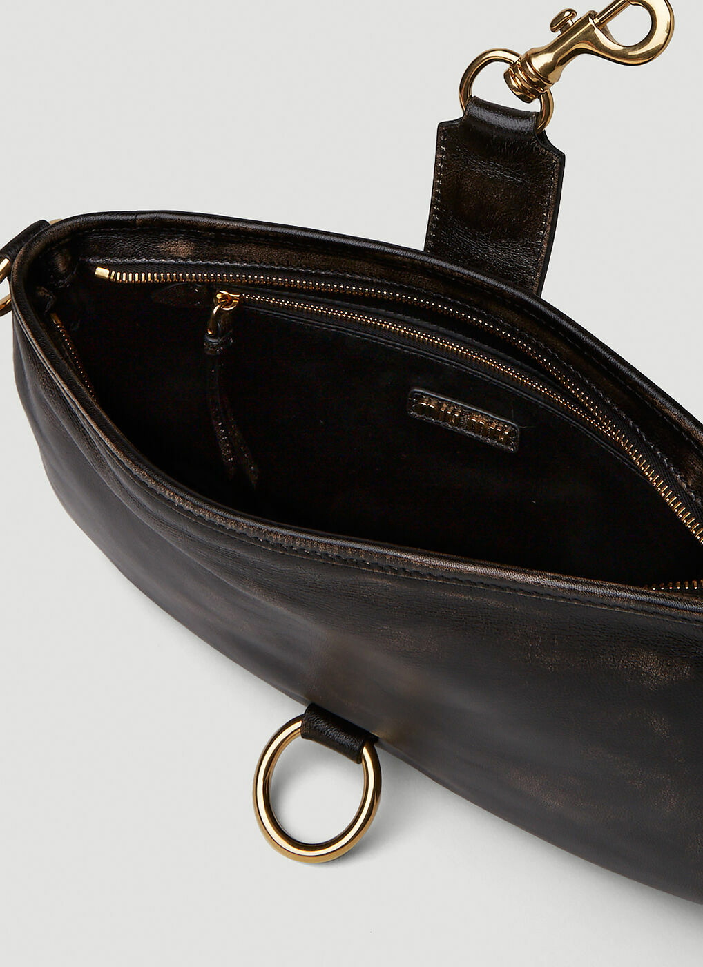 Miu Miu Snap Hook-Detail Shoulder Bag