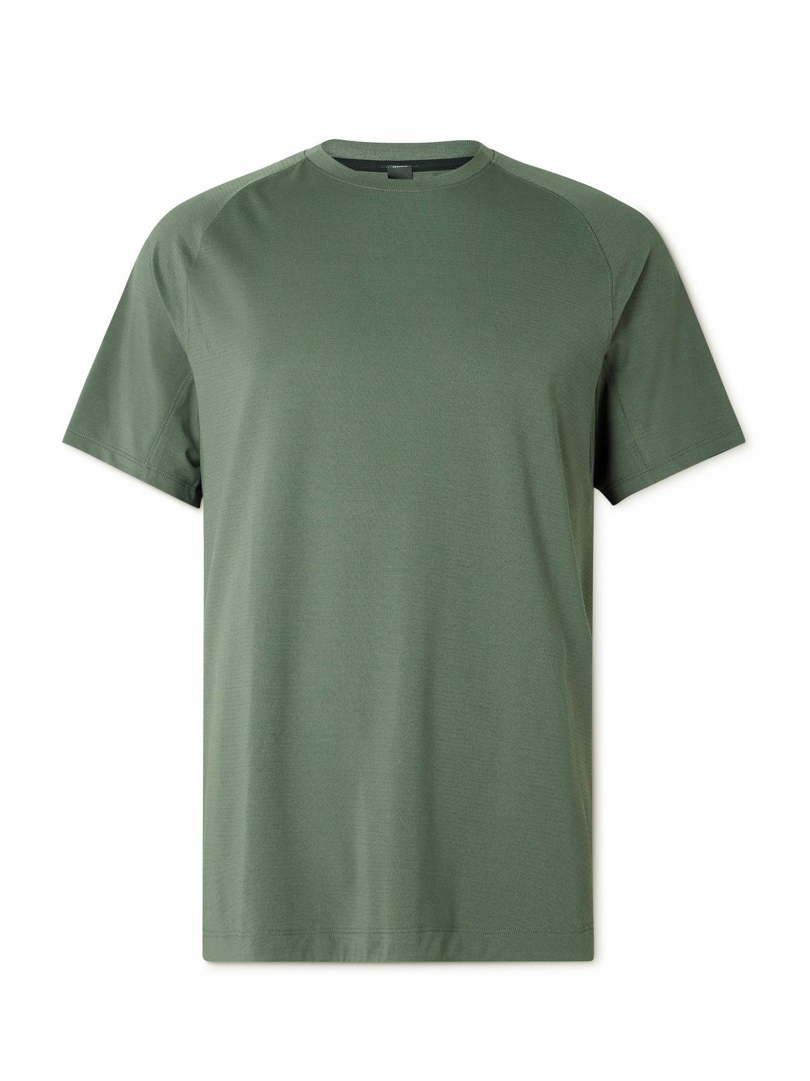Lululemon - License to Train Striped Stretch Recycled-Jersey T-Shirt - Green