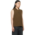 MM6 Maison Margiela Khaki Wool Sweater Vest