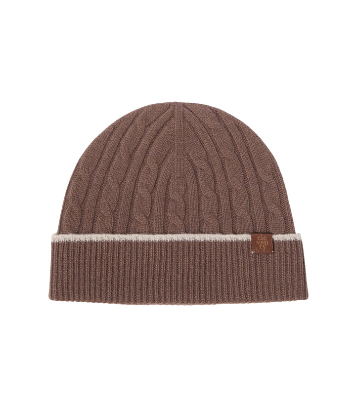 Photo: Eleventy Cable-knit cashmere beanie