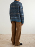 LOEWE - Straight-Leg Cotton-Corduroy Trousers - Brown