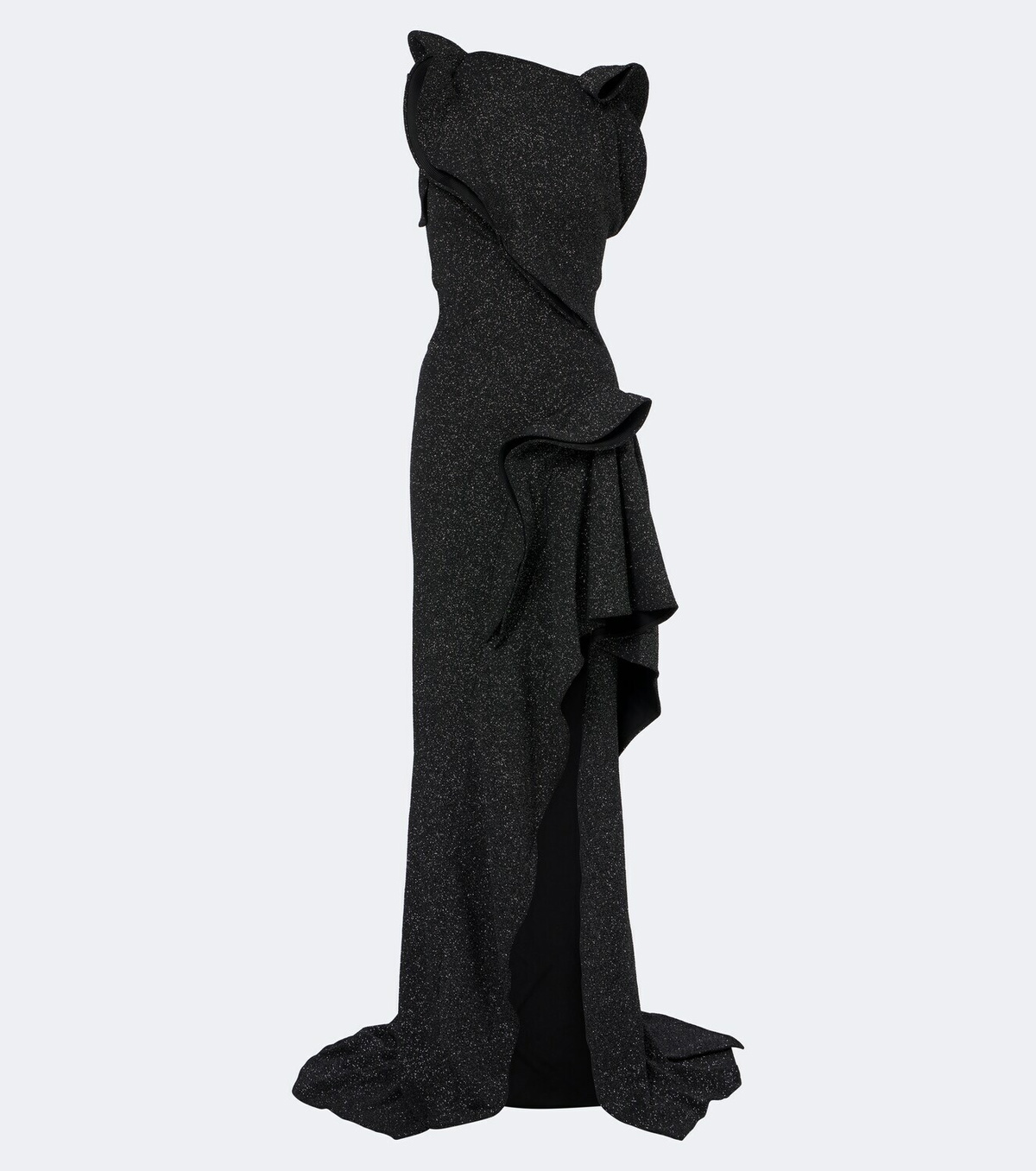 Maticevski Flashpoint ruffled asymmetric gown
