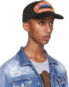 Dsquared2 Black 'Born In Canada' Patch Cap