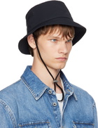 Bottega Veneta Black Tech Nylon Bucket Hat