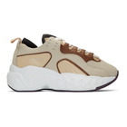 Acne Studios Beige and White Rockaway Sneakers