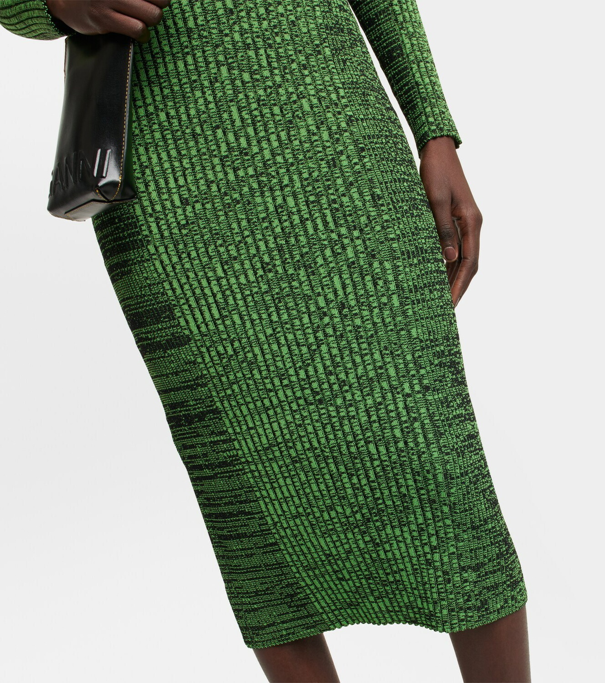 Ganni - Ribbed-knit midi dress GANNI Ganni - Ribbed-knit midi dress GANNI