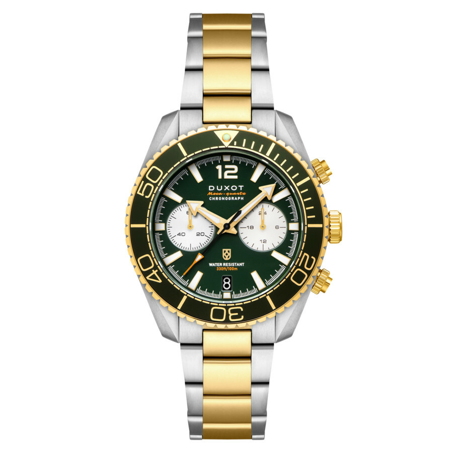 Duxot Tiburon Chronograph Quartz Green Dial Mens Watch DX-2062-55