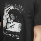 Alexander McQueen Men's Silver Skull Print T-Shirt in Black/Silver