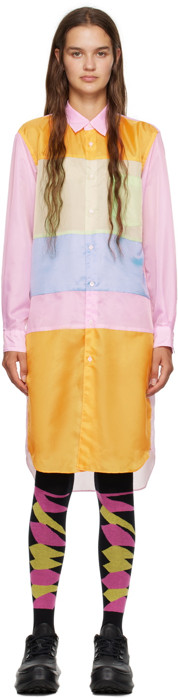 Comme des Garçons Homme Plus Multicolor Paneled Midi Dress Comme des ...