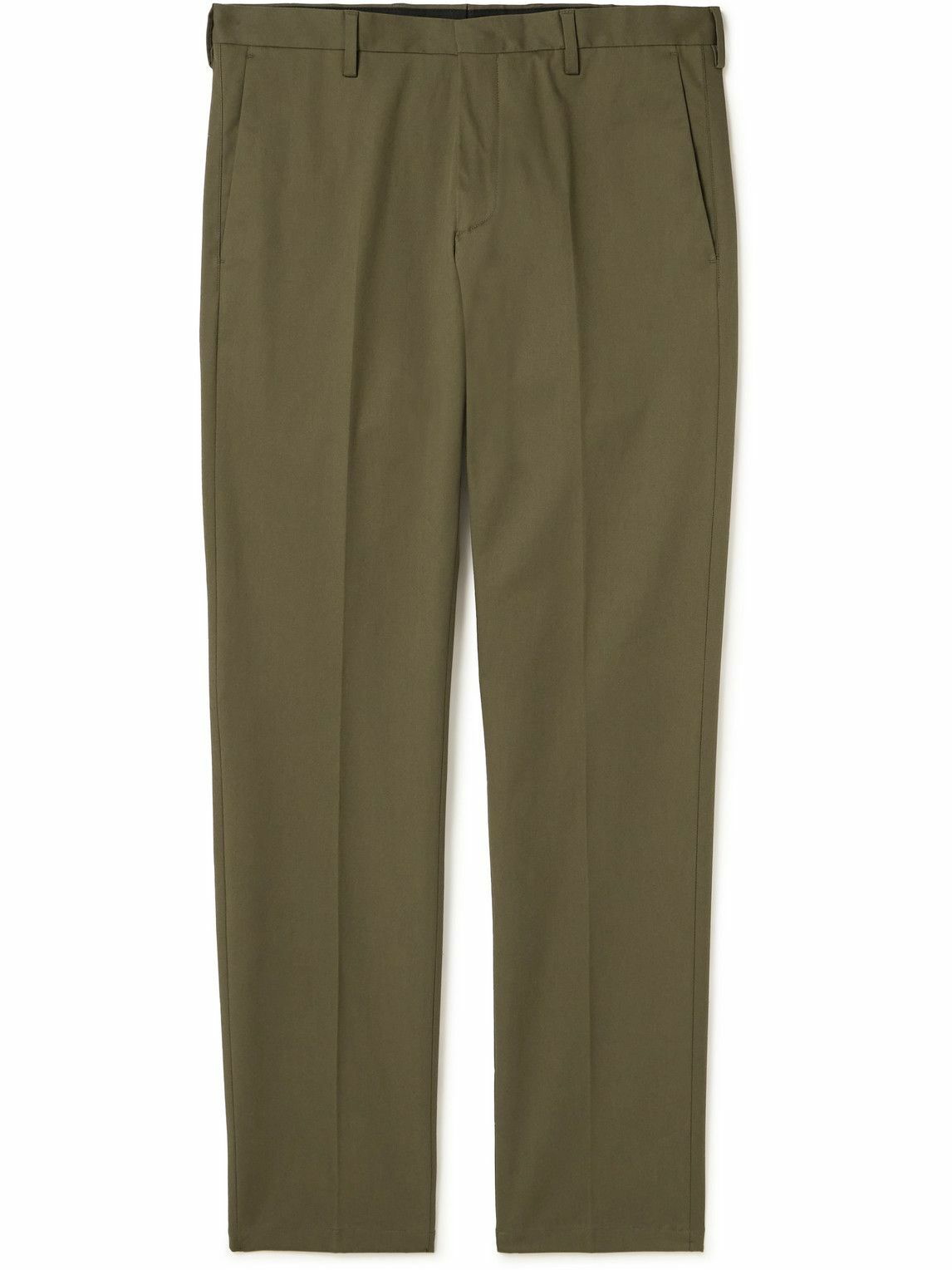 Photo: Paul Smith - Tapered Organic-Cotton Twill Trousers - Green