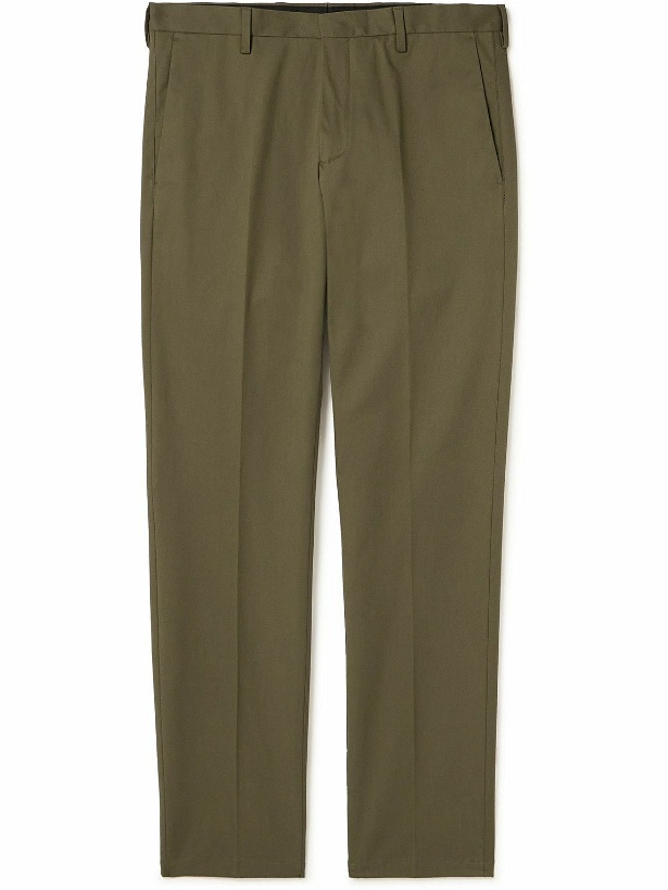 Photo: Paul Smith - Tapered Organic-Cotton Twill Trousers - Green