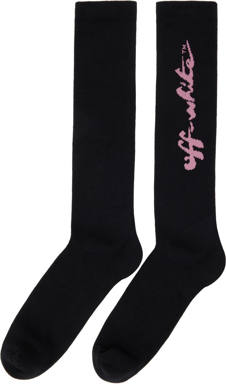 Off White Black Script Logo Socks Off White off-white-black-script-logo-socks-off-white