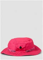 Logo Stitch Patch Bucket Hat in Pink