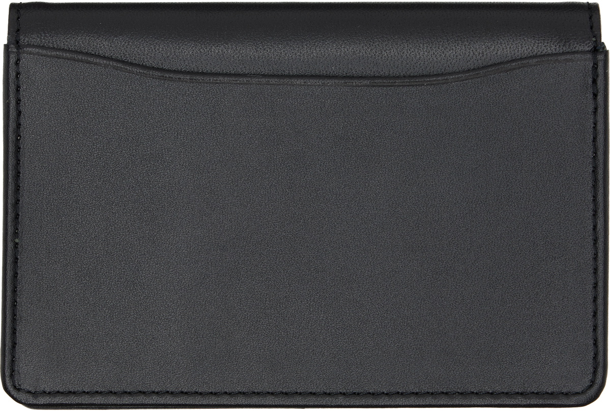 YOHJI YAMAMOTO Black Bifold Card Holder
