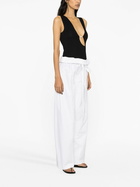 Matteau White Fisherman Drawstring Wide-Leg Trousers