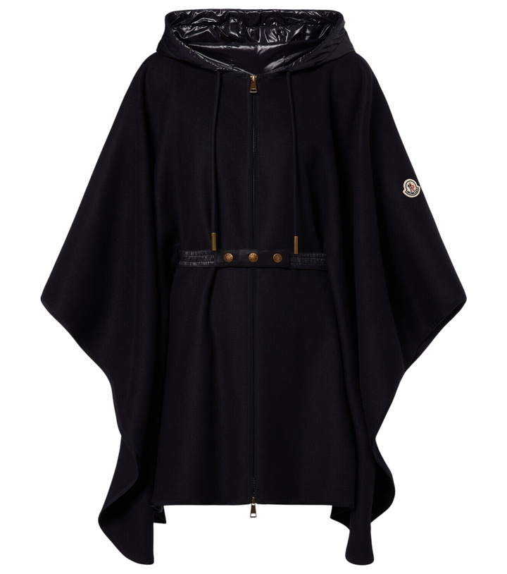Photo: Moncler Belted wool-blend cape