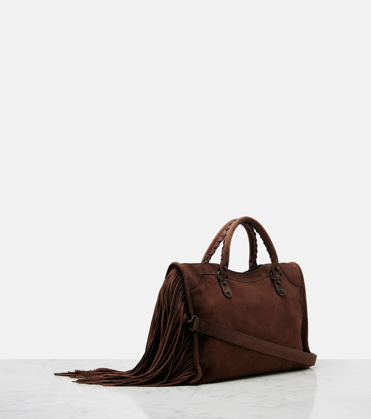 Balenciaga Le City Medium leather top-handle bag