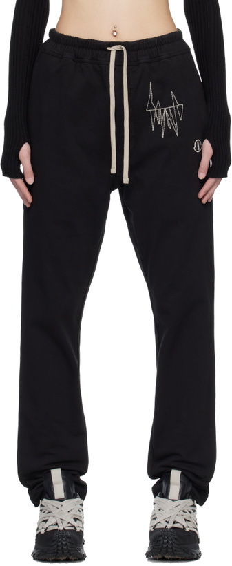 Photo: Rick Owens Moncler + Rick Owens Black Jogger Sweatpants