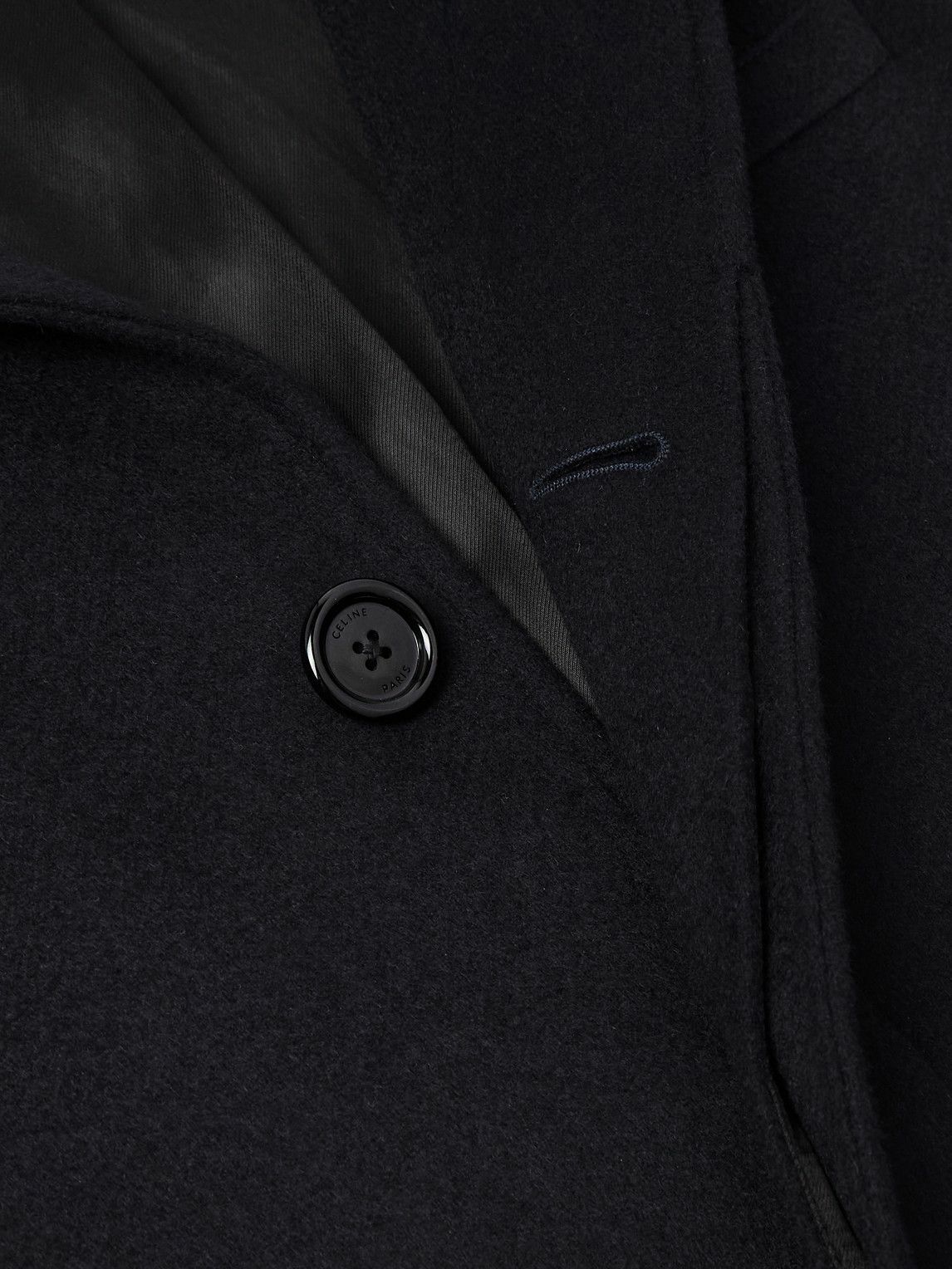 CELINE - Wool-Felt Coat - Black