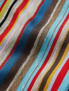 Paul Smith - Fringed Striped Cotton-Blend Scarf