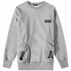 Undercover x Eastpak 2 Pocket Crew Sweat in Top Grey