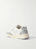 CELINE - CT-09 Leather, Rubber and Mesh Sneakers - Gray