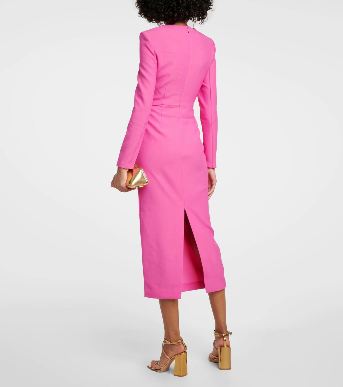 roland mouret asymmetrical midi dress Wedding Guest Asymmetric Drape Detail Maxi Dress