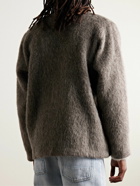 Our Legacy - Brushed-Knit Cardigan - Gray