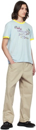 BLUEMARBLE Beige Embroidered Trousers