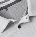 Adidas Golf - Colour-Block Mesh Golf Polo Shirt - Gray