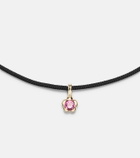Stone and Strand Festival Vibes 14kt gold choker with tourmaline