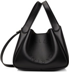 Stella McCartney Black Logo Double Top Handle Crossbody Bag