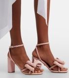 Mach & Mach Cadeau raffia-effect sandals