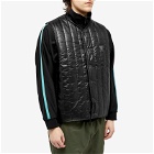 South2 West8 Men's Quilted Nylon Ripstop Vest in Black