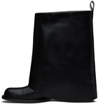 AMOMENTO Black Folded Boots